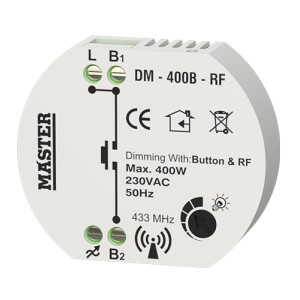 Master - DM-400b-RF Ροοστάτης κυτίου τηλεχειριζόμενος ΕΞΑΡΤΗΜΑΤΑ ΛΑΜΠΤΗΡΩΝ Onetrade